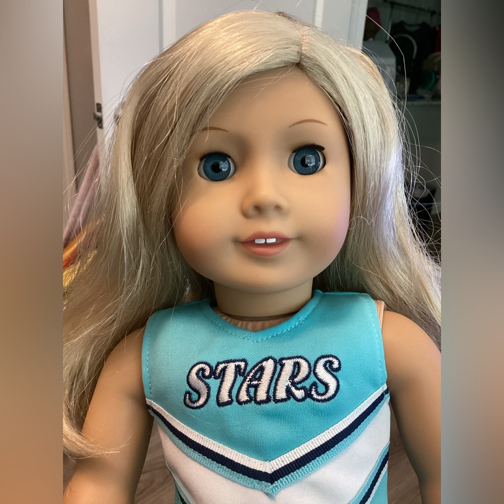 American Girl Doll In A Cheer Outfit